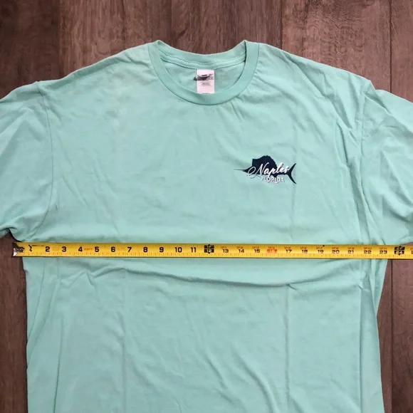 NWOT! - NAPLES FLORIDA Paradise Outfitters 100% Ring Spun Cotton Fishing Tee - Picture 8 of 8